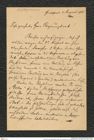 Nachlass Franz Steindachner, Brief von Scharfetter an Franz Steindachner (01.08.1888), Inv.Nr. 445.01, Seite 1